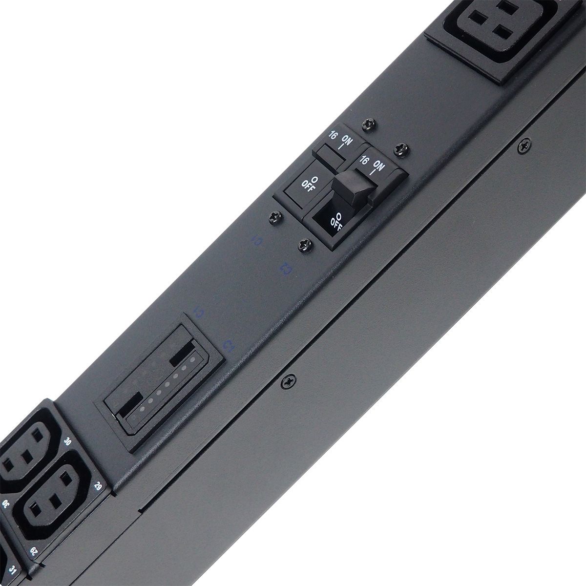 Блок распределения питания BNH B800.MMN, IEC С13/С19 х42, шнур 3м, 1950х52х65 мм(ВхШхГ), 32А, 3ф, вход IEC 309 32A 3P+N+E, чёрный, IP44  арт. B800.MMN-3x32-36C13-6C19  купить у официального дистрибьютора в Санкт-Петербурге и Москве с доставкой.