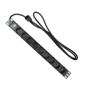 БРП (PDU) Basic BNH, Schuko х 9, вход IEC 60320 C14, шнур 2 м, 45мм, 1ф 16А, чёрный  арт. B800.3-1U-9S-2IEC  купить у официального дистрибьютора в Санкт-Петербурге и Москве с доставкой.