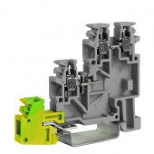 Клеммный зажим. Трехуровневый для подключения датчиков. С заземлением на нижнем уровне. Тип TLE.2/GR. Серый. 2,5 кв.мм. (уп.=10 шт) DKC арт. DKC ZTL400GR  купить у официального дилера в Санкт-Петербурге и Москве с доставкой.