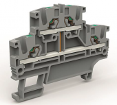 Двухярусная клемма с объединенными ярусами на 2,5 кв.мм (уп.=30 шт) DKC арт. DKC ZEFD210GR  купить у официального дилера в Санкт-Петербурге и Москве с доставкой.