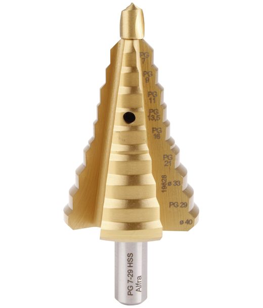 Сверло, PVD-TIN, PG7-Pg29-40,0 Alfra арт. 08004  купить у официального дилера в Санкт-Петербурге и Москве с доставкой.