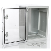 Пластиковый шкаф с монт. панелью, IP65. УХЛ1., 300х400х170, прозрачная дверца арт. PP3014  купить у официального дистрибьютора в Санкт-Петербурге и Москве с доставкой по РФ.