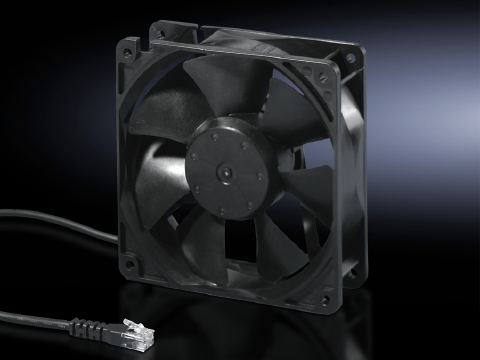 Вентилятор 24V DC с контролем числа оборотов (2шт. Rittal артикул 7320812 Риттал, фото на Овертайм