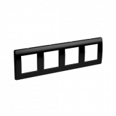 Рамка на 2+2+2+2 модуля (четырехместная), черная (уп.=10 шт) DKC арт. DKC 75014B  купить у официального дилера в Санкт-Петербурге и Москве с доставкой.