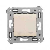 Инвертор двухклавишный в стену, "Avanti", "Ванильная дымка" DKC арт. DKC 4405124  купить у официального дилера в Санкт-Петербурге и Москве с доставкой.