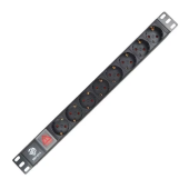БРП (PDU) Basic BNH, 19", Schuko х 8, вход IEC 60320 C14, 1U, 45мм, 1ф 16А, выключатель, чёрный  арт. B800.3-1U-8S  купить у официального дистрибьютора в Санкт-Петербурге и Москве с доставкой.