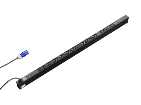 Блок PDU switched 16A/1~ 24xC13/4xC19, длина 1225 мм, для шкафов высотой от 1400 мм. Вход CEE Rittal артикул 7955310 Риттал, фото на Овертайм