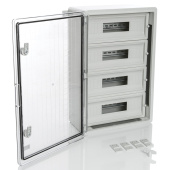 Модульный пластиковый шкаф, IP65, УХЛ1., 400х600х200 на 60 модулей (15х4) Прз. Двр. арт. PP3118  купить у официального дистрибьютора в Санкт-Петербурге и Москве с доставкой по РФ.