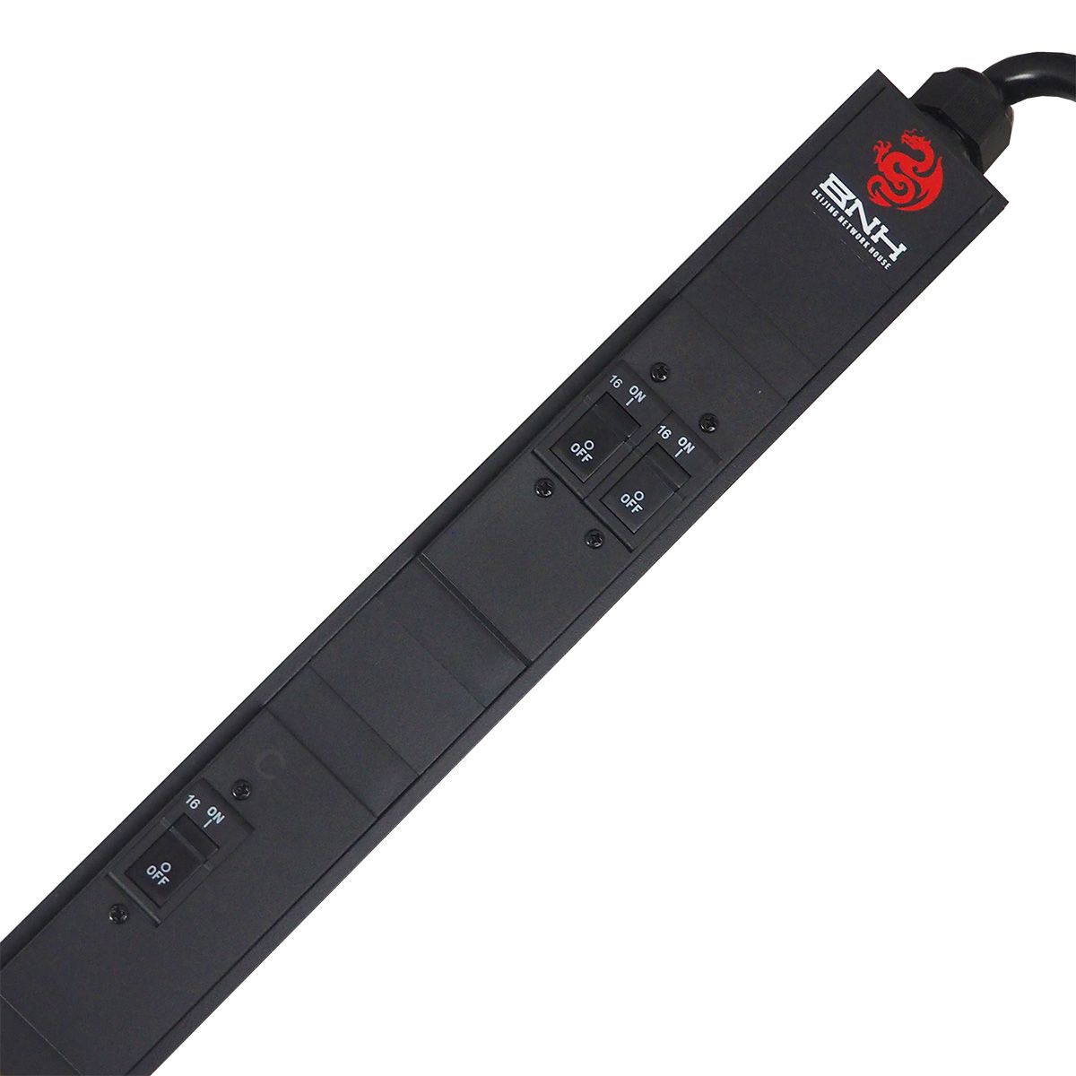 Блок распределения питания BNH B800.M, IEC С13 х24, IEC С19 х6, шнур 3м, 1500х52х45 мм(ВхШхГ), 16А, 3ф, вход IEC 309 16A 3P+N+E, чёрный  арт. B800.M-3x16-24C13-6C19  купить у официального дистрибьютора в Санкт-Петербурге и Москве с доставкой.