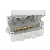 Коробка уравнивания потенциалов, 12 зажимов, 6 вводов  д.25мм,120х80х50мм, IP55 DKC арт. DKC NE3112  купить у официального дилера в Санкт-Петербурге и Москве с доставкой.