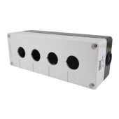 Корпус для кнопок 4 место. (Серый - Черный) арт. PB-BK04G  купить у официального дистрибьютора в Санкт-Петербурге и Москве с доставкой по РФ.