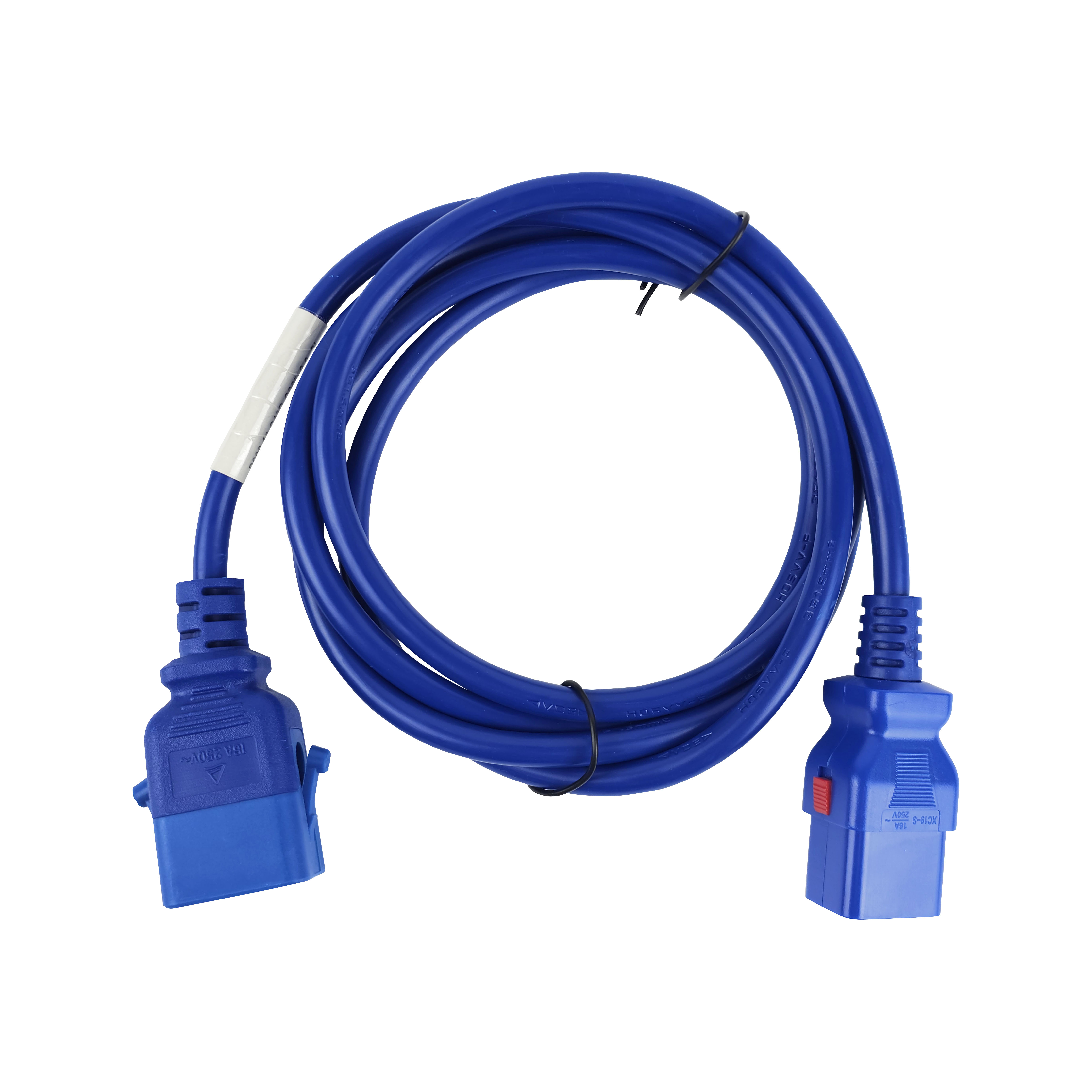 Блоки распределения питания Силовой шнур BNH, IEC 60320 С19, вилка IEC 60320 С20, 2 м, 16А, с фиксатором обеих сторон, цвет: синий купить у официального дистрибьютора в Санкт-Петербурге и Москве с доставкой.