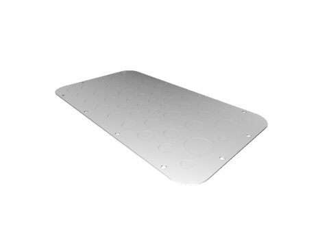 SZ Фланш-панель AX с разм. 401х221мм 1ш Rittal артикул 2576100 Риттал, фото на Овертайм