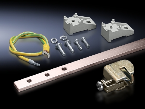 Вертикальная заземляющая шина, 1600 мм Rittal артикул 7546000 Риттал, фото на Овертайм