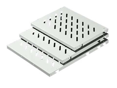 Приборные полки, 19" монтаж Шкафы с L-образными профильными шинами спереди и сзади