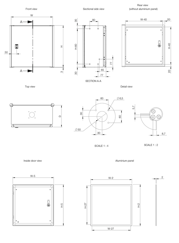 Командная панель 500х500х210  арт. OICE505021  купить у официального дистрибьютора в Санкт-Петербурге и Москве с доставкой.
