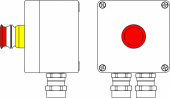 Ex пост управления из алюминия: 1Ex d e IIC T6 Gb X / Ex tb IIIB T80°C Db X / IP66: Аварийная кнопка красная, 1NC/1NO -1 шт.: C:ввод D5,5-13мм под бронированный кабель, Ni -2 шт. DKC арт. DKC 2201.121.19.03I  купить у официального дилера в Санкт-Петербурге и Москве с доставкой.