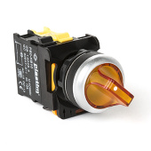 Переключатель с подсветкой, с фиксацией, 2 положения 0-1, 1NO. AC/DC 24 В. (Желтый) арт. PB0-AK125B5  купить у официального дистрибьютора в Санкт-Петербурге и Москве с доставкой по РФ.