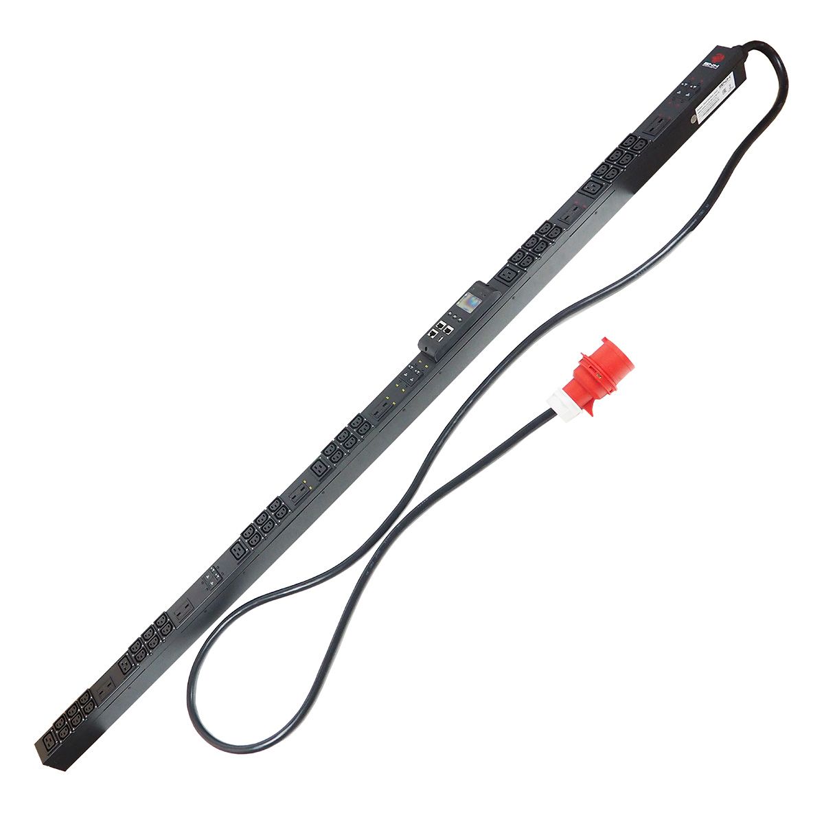 Блок распределения питания BNH B800.MMN, IEC С13/С19 х42, шнур 3м, 1950х52х65 мм(ВхШхГ), 32А, 3ф, вход IEC 309 32A 3P+N+E, чёрный, IP44  арт. B800.MMN-3x32-36C13-6C19  купить у официального дистрибьютора в Санкт-Петербурге и Москве с доставкой.