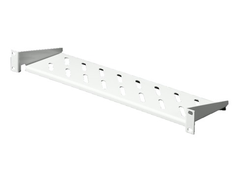 Приборная полка 1 ЕВ, жесткий монтаж 482,6 мм (19") для 19" системной перфорации