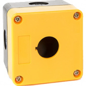 Корпус для кнопок 1 место. (Желтый - Черный) арт. PB-BK01Y  купить у официального дистрибьютора в Санкт-Петербурге и Москве с доставкой по РФ.