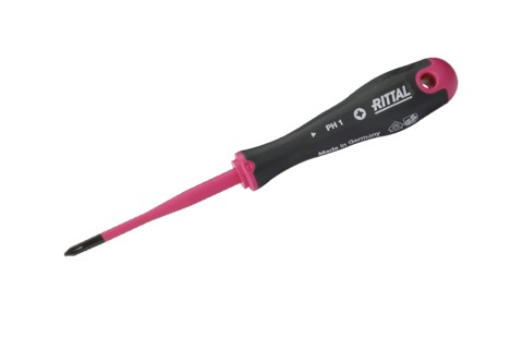 AS Отвертка изолированная PH1 80мм 1шт Rittal артикул 4052131 Риттал, фото на Овертайм