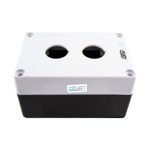 Корпус для кнопок 2 место. (Серый - Черный) арт. PB-BK02G  купить у официального дистрибьютора в Санкт-Петербурге и Москве с доставкой по РФ.