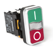 Двойная кнопка 1NO + 1NC, с подсветкой, AC 230 В. (Красный - Зеленый) арт. PB0-AW734M5  купить у официального дистрибьютора в Санкт-Петербурге и Москве с доставкой по РФ.