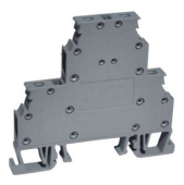 OPK 2,5mm²  ВСТАВНАЯ ДВУХУРОВНЕВАЯ МОНОБЛОЧНАЯ КЛЕММНАЯ КОЛОДКА С ЗАЗЕМЛЕНИЕМ И МОСТОМ арт. 1020433-ONKA  купить у официального дистрибьютора в Санкт-Петербурге и Москве с доставкой.