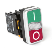 Двойная кнопка 1NO + 1NC (Красный - Зеленый) арт. PB0-AL73415  купить у официального дистрибьютора в Санкт-Петербурге и Москве с доставкой по РФ.