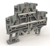 Двухуровневая клемма 2,5 кв.мм с заземлением в нижнем ярусе (уп.=30 шт) DKC арт. DKC ZEFD220GR  купить у официального дилера в Санкт-Петербурге и Москве с доставкой.