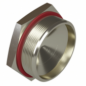 Взрывозащищенная заглушка Ex d e, М70x1,5. Никелированная латунь. IP66/67/68 DKC арт. DKC EXD6050-M75SB  купить у официального дилера в Санкт-Петербурге и Москве с доставкой.