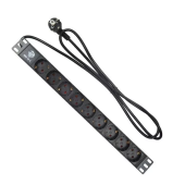 БРП (PDU) Basic BNH, 19", Schuko х 9, вход Schuko, шнур 2 м, 1U, 45мм, 1ф 16А, чёрный  арт. B800.3-1U-9S-2EU  купить у официального дистрибьютора в Санкт-Петербурге и Москве с доставкой.